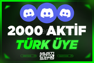 ⭐ Discord 2000 Türk Aktif Üye