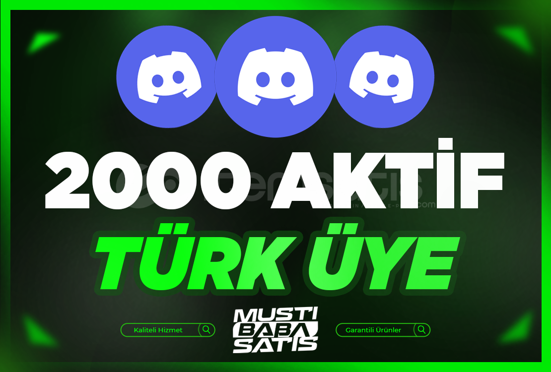 ⭐ Discord 2000 Türk Aktif Üye ⭐ Discord 2000 Türk Aktif Üye