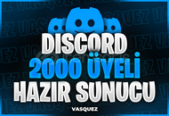 ⭐ Discord 2000 Üyeli Hazır Sunucu ⭐