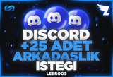 ⭐ Discord +25 Arkadaşlık İsteği | Ultra Hızlı ✅