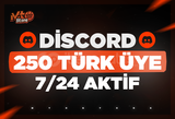 ⭐ DİSCORD 250 7/24 AKTİF TÜRK ÜYE ⭐