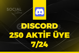 Discord 250 7/24 Aktif Üye - Anlık Teslim