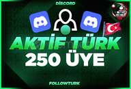 ⭐DİSCORD 250 TÜRK AKTİF ÜYE ⭐