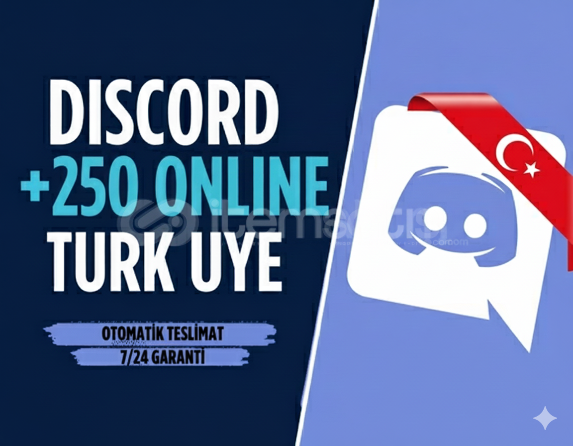 Discord +250 Türk Üye 7/24 Discord +250 Türk Üye 7/24