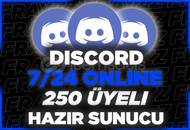 ⭐ Discord 250 Üyeli Hazır Sunucu ⭐