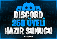 ⭐ Discord 250 Üyeli Hazır Sunucu ⭐