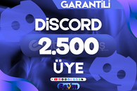 DISCORD 2.500 KANAL ÜYE / GARANTİLİ