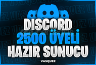 ⭐ Discord 2500 Üyeli Hazır Sunucu ⭐