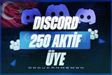 ⭐Discord 250 Aktif Türk Üye [7/24]