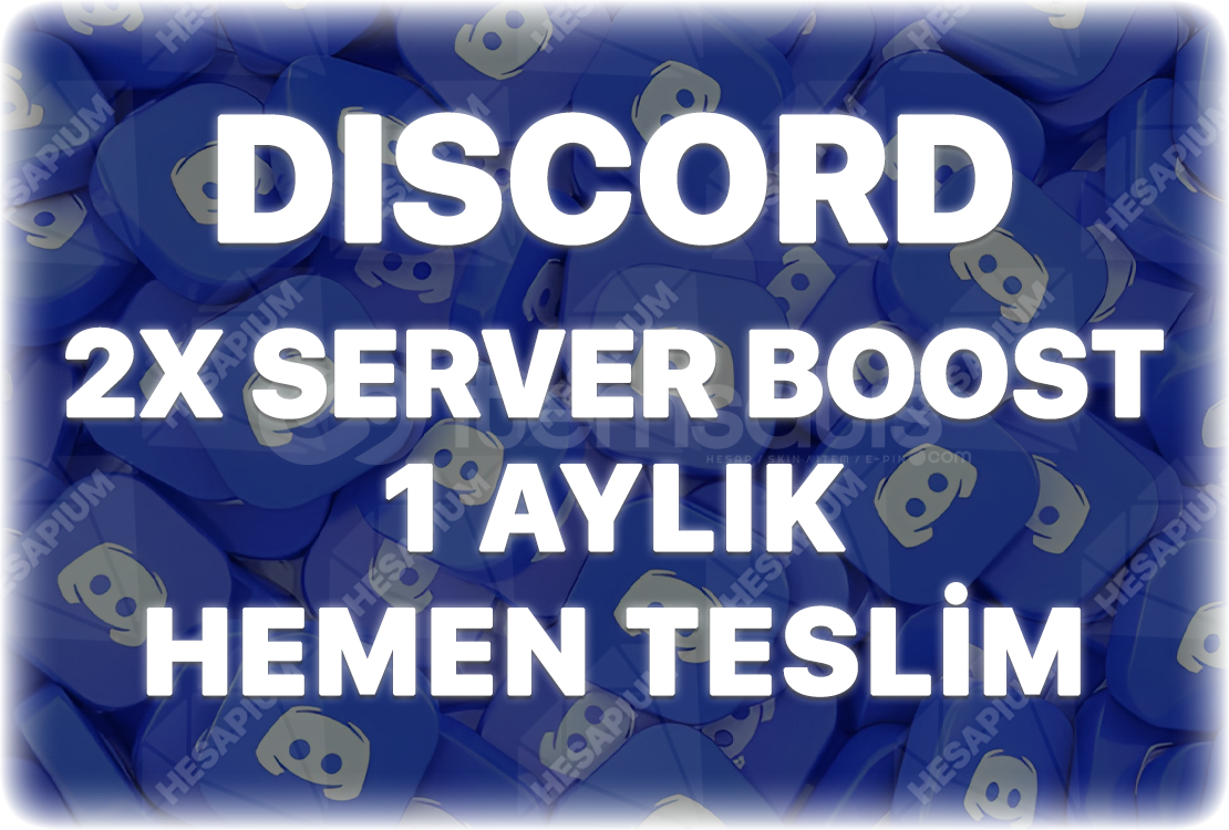 Discord 2x Server Boost 1 Aylık - Garantili Discord 2x Server Boost 1 Aylık - Garantili