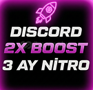 ⭐ Discord 3 Ay 2X Boost Nitro ⭐