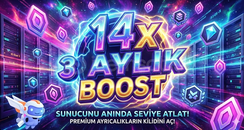 Discord 3 Aylık 14x Boost Discord 3 Aylık 14x Boost