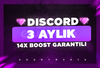 ⭐️ Discord 3 Aylık 14x Boost