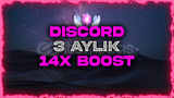 ⭐️ Discord 3 Aylık 14x Boost