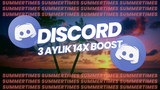 DISCORD 3 AYLIK 14x BOOST