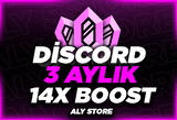 ⭐️Discord 3 Aylık 14x Boost ⭐️