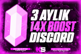 Discord 3 Aylık 14x Boost [BOTSUZ]