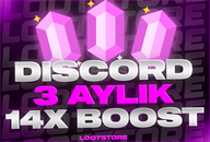 ⭐DİSCORD 3 AYLIK 14X BOOST/EN UYGUN+GARANTİ✅⭐