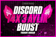 Discord 3 Aylık 14x Boost | GARANTİ