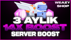 (BOTSUZ) DİSCORD 3 AYLIK 14X BOOST HIZLI