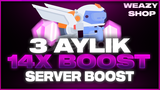 DİSCORD 3 AYLIK 14X BOOST HIZLI