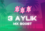 Discord 3 Aylık 14x Boost -