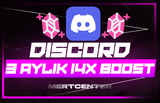 ⭐DİSCORD 3 AYLIK 14X BOOST (STOK VAR)⭐