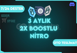 Discord [3 Aylık 2x Boost]