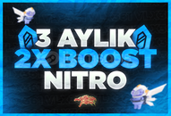 ⭐ Discord 3 Aylık 2X Boost Nitro ⭐ ⭐ Discord 3 Aylık 2X Boost Nitro ⭐