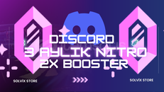 Discord 3 Aylık 2X Boost Nitro