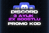 ⭐DISCORD 3 AYLIK 2X BOOSTLU NİTRO⭐