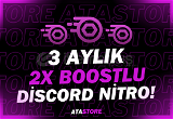 [OTO TESLIM] Discord 3 Aylik 2X Boostlu Nitro