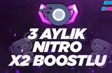 Discord 3 Aylık 2xboostlu Nitro