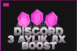 DİSCORD 3 AYLIK 8X BOOST +GARANTİ 