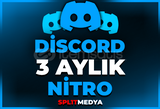 ⭐️DİSCORD 3 AYLIK NİTRO + 2X SERVER BOOST⭐️