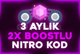 Discord 3 Aylık Nitro + 2 Boost | Garantili