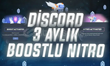 ⭐DİSCORD 3 AYLIK NİTRO 2X BOOST⭐