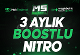 ✨ Discord ✨ 3 Aylık Nitro 2x Boost ✨