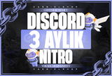 ⭐ DISCORD 3 AYLIK NITRO + 2X BOOST ⭐