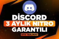 ⭐️ DİSCORD 3 AYLIK NİTRO ⭐️