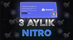Discord 3 Aylık Nitro Promosyon Kodu + 2 Boost