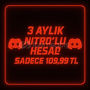 DİSCORD 3 AYLIK NİTROLU HESAP MAİL TESLİM