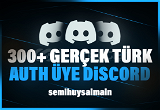 Discord 300 Türk Gerçek Auth Üye