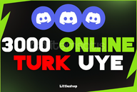 ⚡Discord 3000 Türk Online Üye