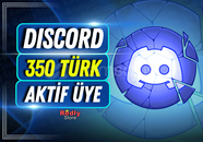 ⭐Discord 350 Aktif Türk Üye 7/24⭐