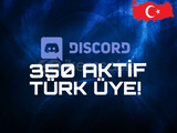 ⭐!DİSCORD 350 AKTİF TÜRK ÜYE!⭐