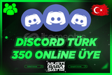 Discord 350 Online Türk Üye 2k Stok + Garanti