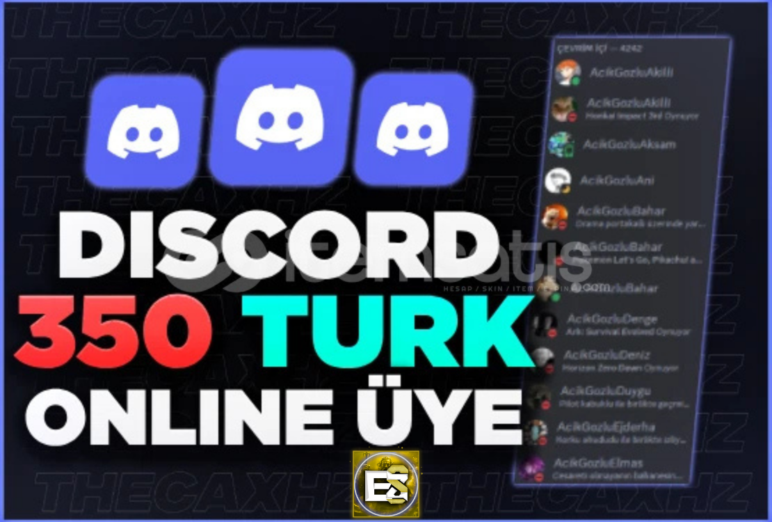 ⭐Discord 350 Online Türk Üye⭐ ⭐Discord 350 Online Türk Üye⭐