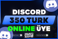 ⭐Discord 350 Online Üye + Garanti