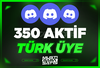 ⭐ Discord 350 Türk Aktif Üye